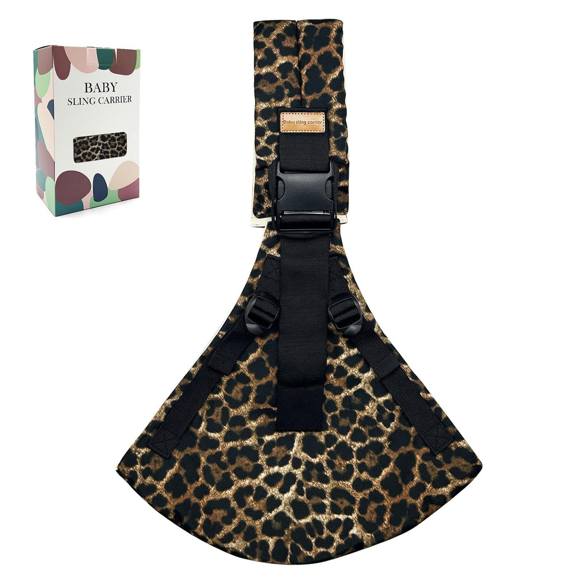 Baby Sling Carrier 2026 Baby Carrier Newborn to Toddler Sling Lightweight Baby Carrier Sling with Adjustable Straps Toddler Carrier Wrap for 10-30 Lbs (Brown Leopard)