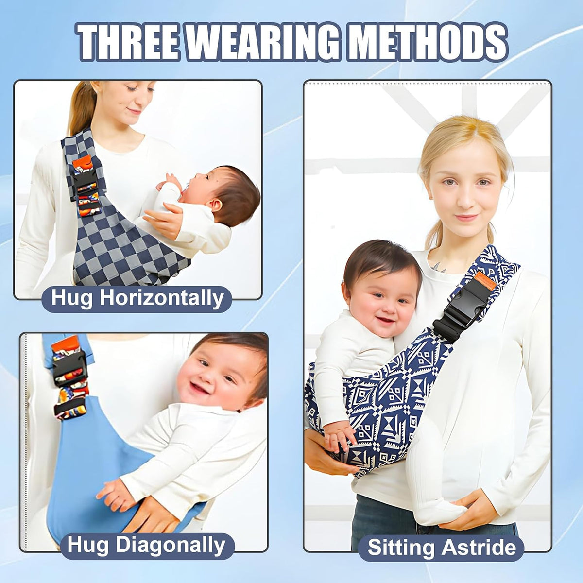 Baby Sling Carrier 2026 Baby Carrier Newborn to Toddler Sling Lightweight Baby Carrier Sling with Adjustable Straps Toddler Carrier Wrap for 10-30 Lbs (Brown Leopard)