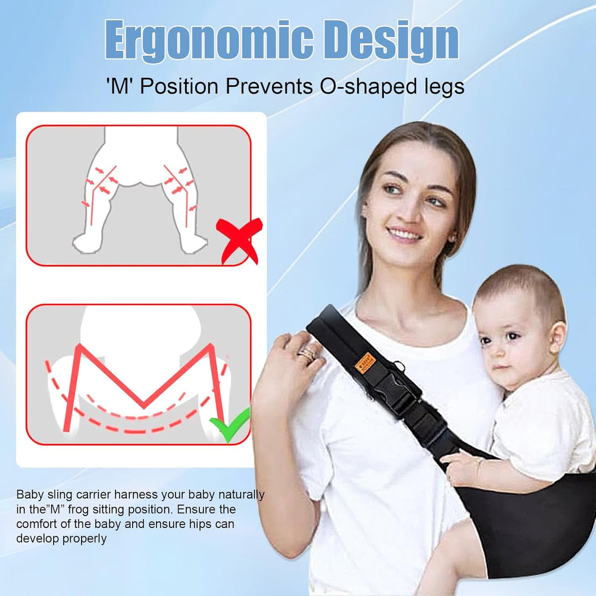 Baby Sling Carrier 2026 Baby Carrier Newborn to Toddler Sling Lightweight Baby Carrier Sling with Adjustable Straps Toddler Carrier Wrap for 10-30 Lbs (Brown Leopard)